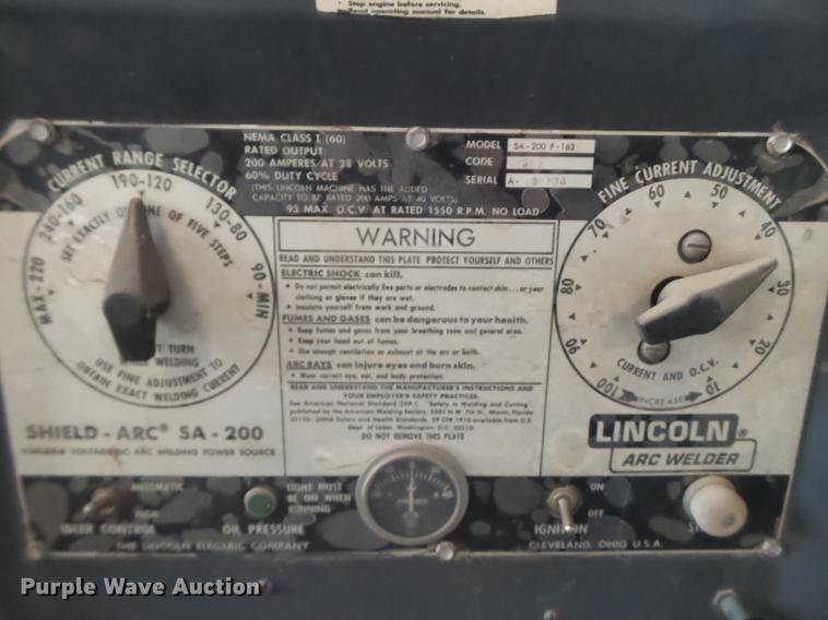 image for item FS9503 Lincoln SA-200-F-163 welder