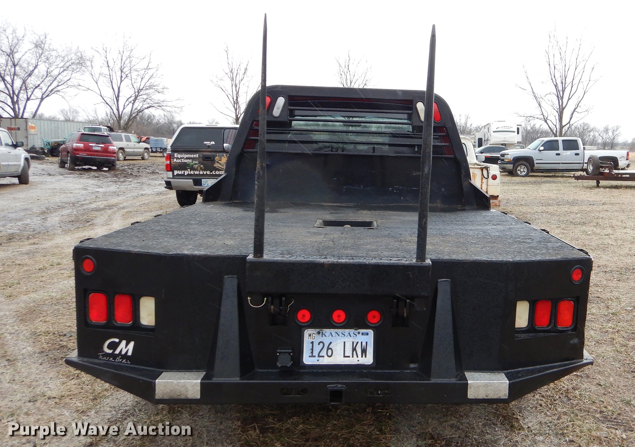 2003 Dodge Ram 3500 Quad Cab bale bed pickup truck in Cherryvale, KS