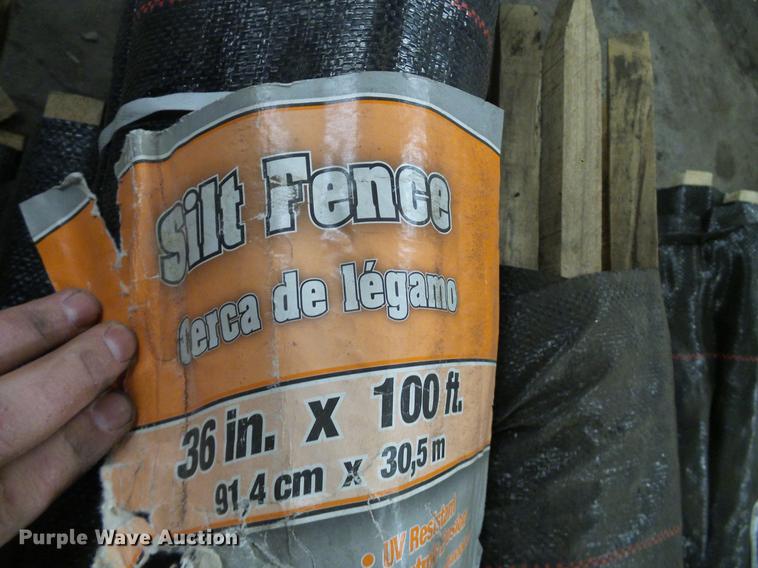 image for item EP9545 (6) rolls of silt fence