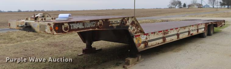 image for item B3707 1991 Trail King TK70HT462 drop deck equipment trailer