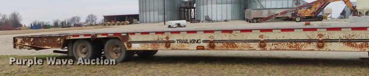 image for item B3707 1991 Trail King TK70HT462 drop deck equipment trailer