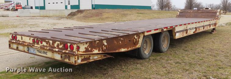 image for item B3707 1991 Trail King TK70HT462 drop deck equipment trailer