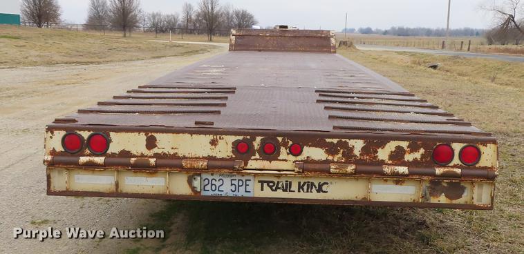 image for item B3707 1991 Trail King TK70HT462 drop deck equipment trailer