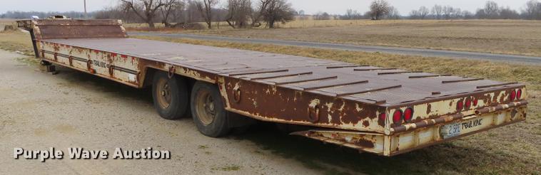 image for item B3707 1991 Trail King TK70HT462 drop deck equipment trailer