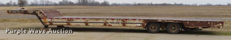 image for item B3707 1991 Trail King TK70HT462 drop deck equipment trailer