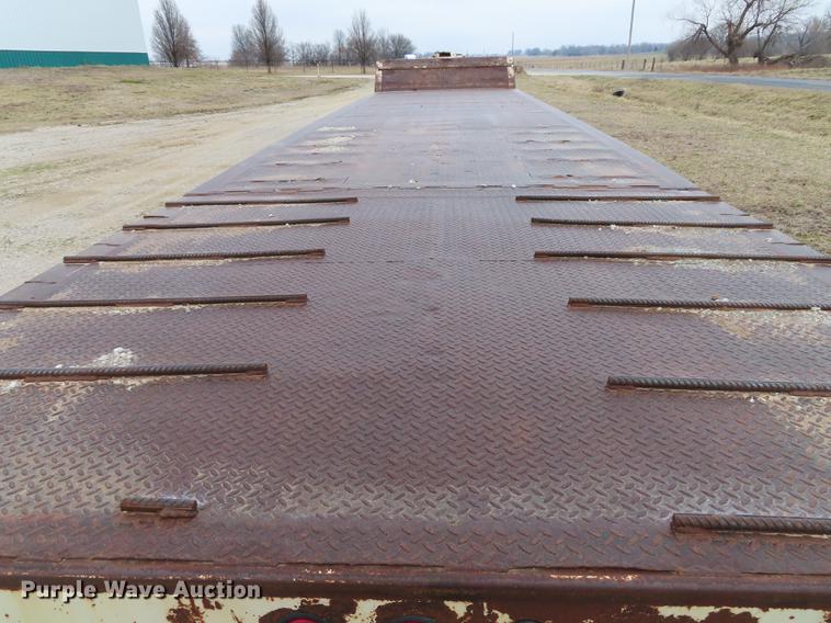 image for item B3707 1991 Trail King TK70HT462 drop deck equipment trailer