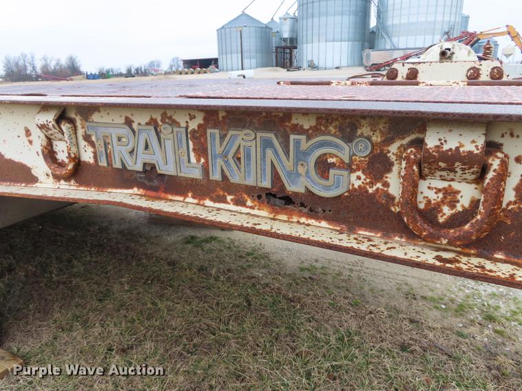 image for item B3707 1991 Trail King TK70HT462 drop deck equipment trailer