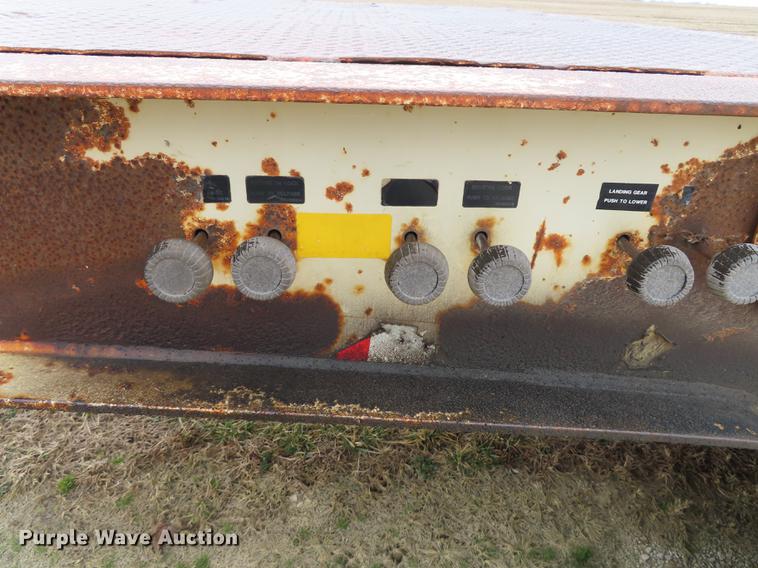 image for item B3707 1991 Trail King TK70HT462 drop deck equipment trailer