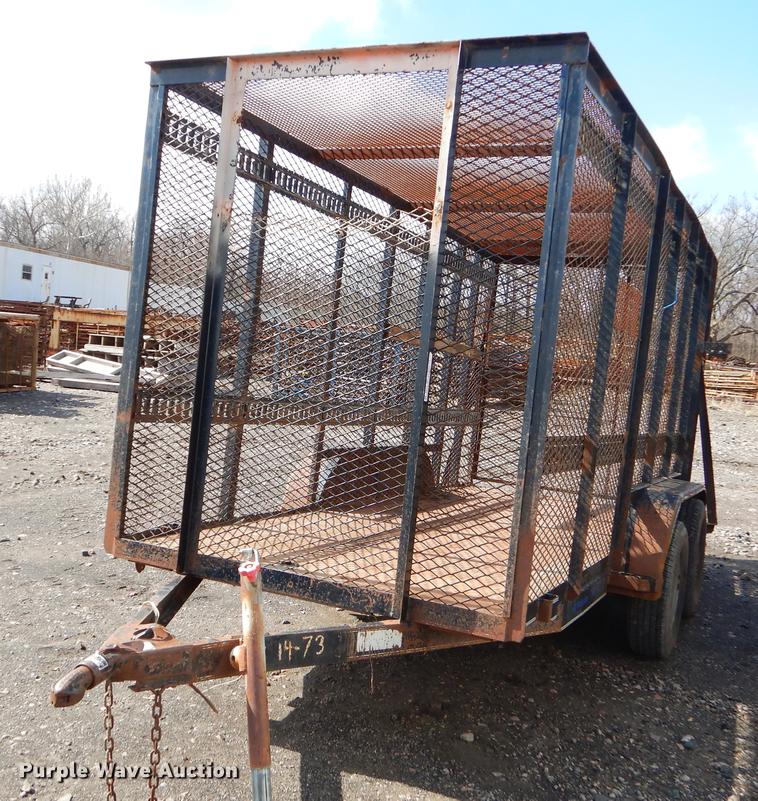 image for item BE9250 Shop built utility trailer