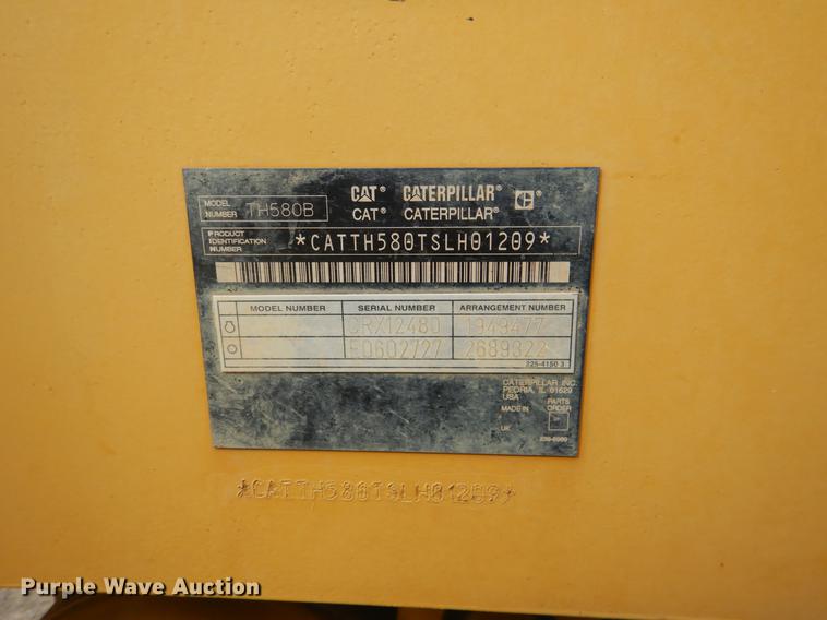 image for item BE9263 2006 Caterpillar TH580B telehandler