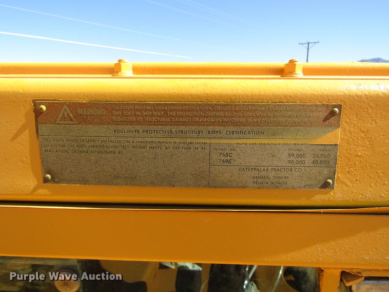 image for item DB6797 1983 Caterpillar 769C haul truck