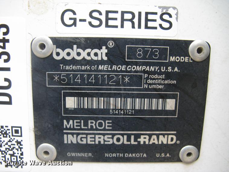 image for item DC1343 1999 Bobcat 873 skid steer