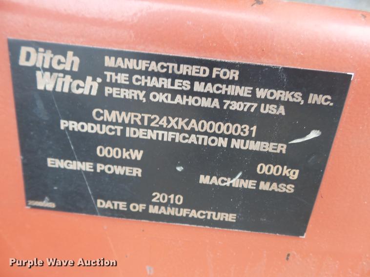 image for item DD2324 2010 Ditch Witch RT24 trencher