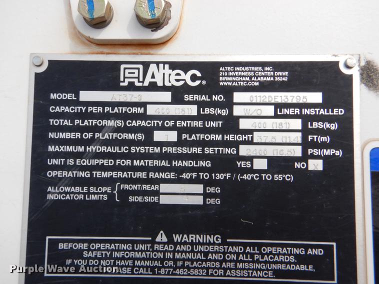 image for item DE0159 2012 Dodge Ram 5500 bucket truck