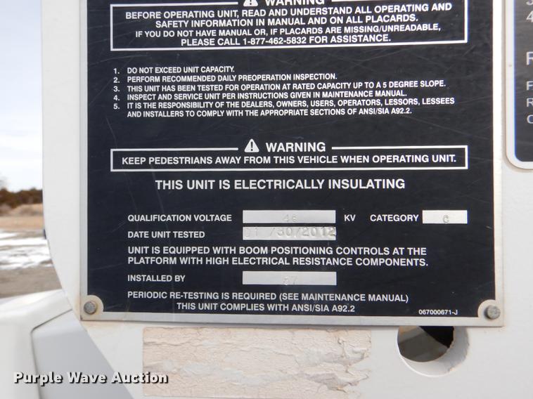 image for item DE0159 2012 Dodge Ram 5500 bucket truck