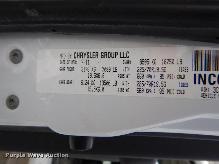 image for item DE0159 2012 Dodge Ram 5500 bucket truck