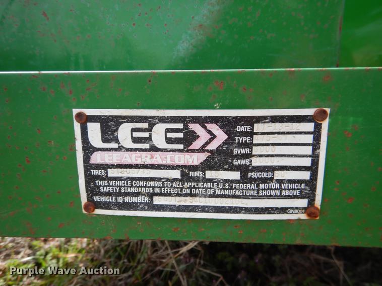 image for item DE3862 2012 LEE 500 gallon fuel trailer