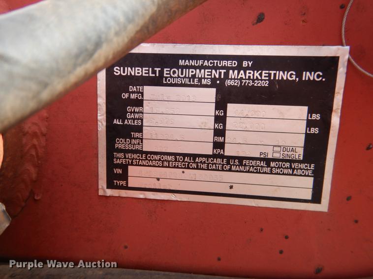 image for item DE3864 2013 Sunbelt pole trailer