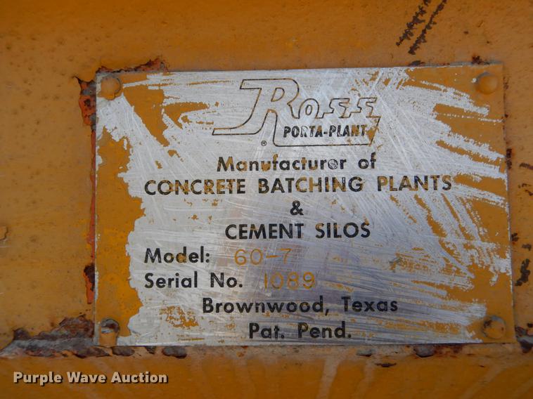 image for item DE6024 Ross 60-7 concrete plant