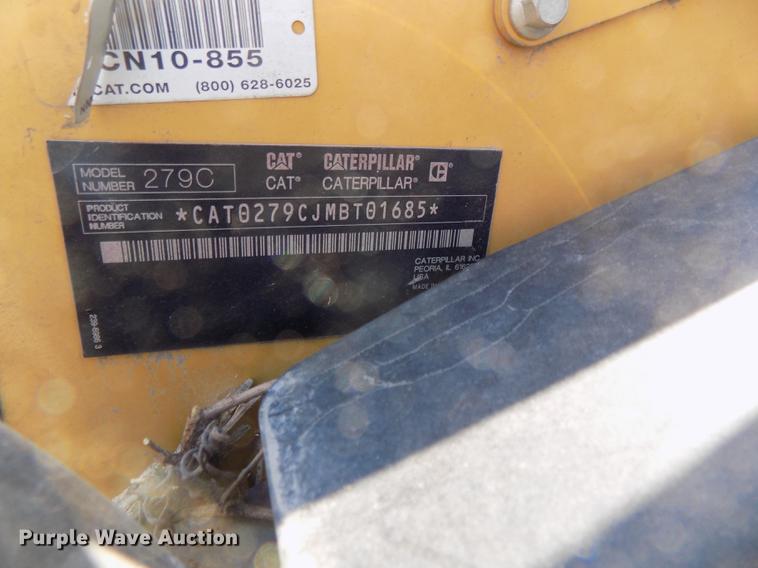 image for item DE7613 2010 Caterpillar 279C skid steer