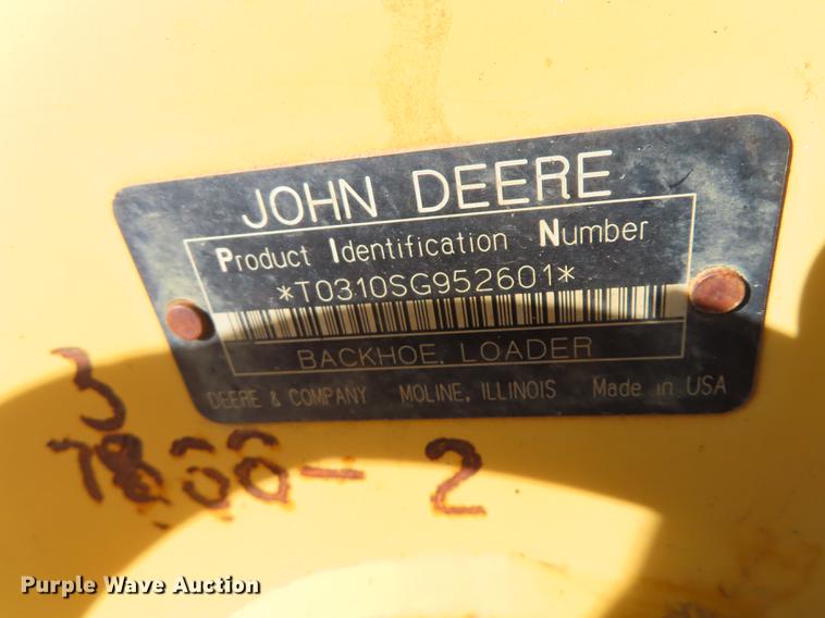 image for item DF1354 2006 John Deere 310SG backhoe