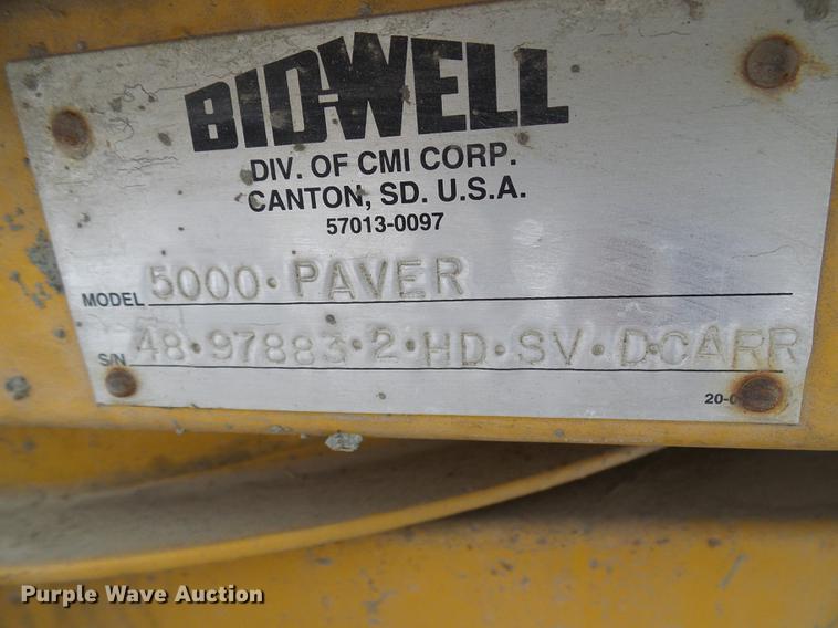 image for item DF7111 Bidwell 5000 concrete paver