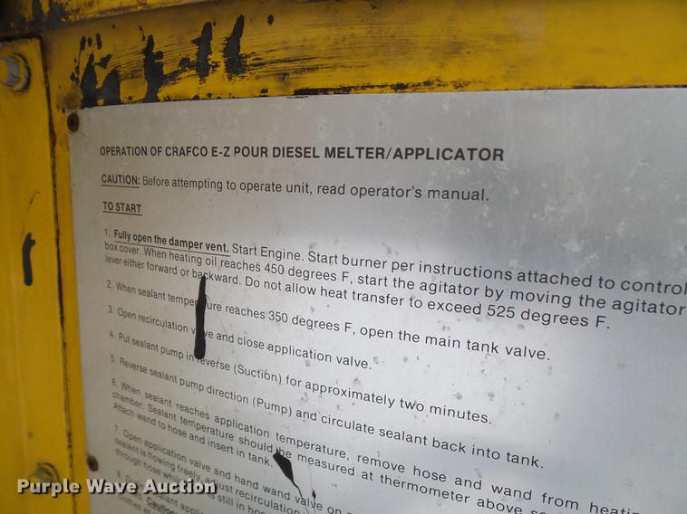 image for item DF7119 1992 Crafco EZ Pour melter applicator