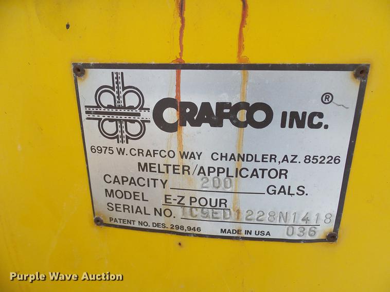 image for item DF7119 1992 Crafco EZ Pour melter applicator