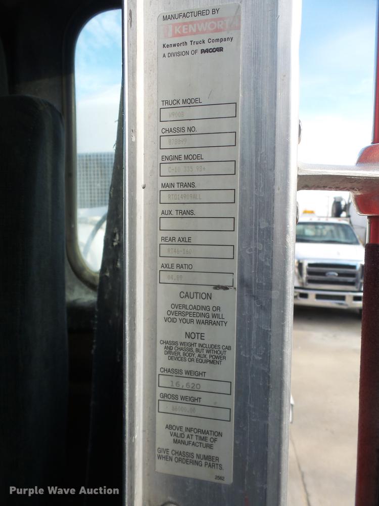 image for item DF7643 2001 Kenworth W900B ready mix truck