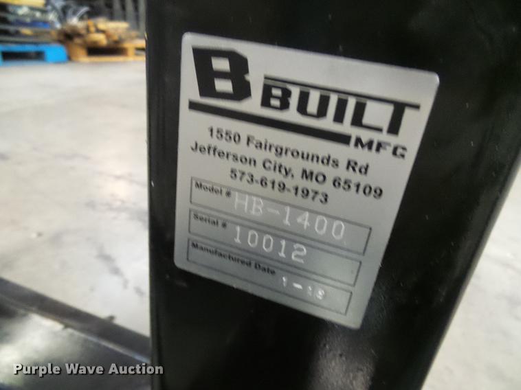 image for item EP9833 2018 B-Built Manufacturing HB-1400 skid steer truss boom