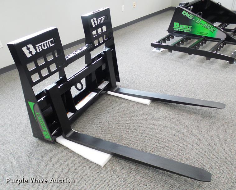 image for item EP9837 2018 B-Built Manufacturing skid steer pallet forks
