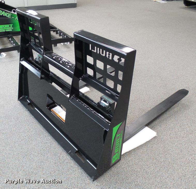 image for item EP9837 2018 B-Built Manufacturing skid steer pallet forks