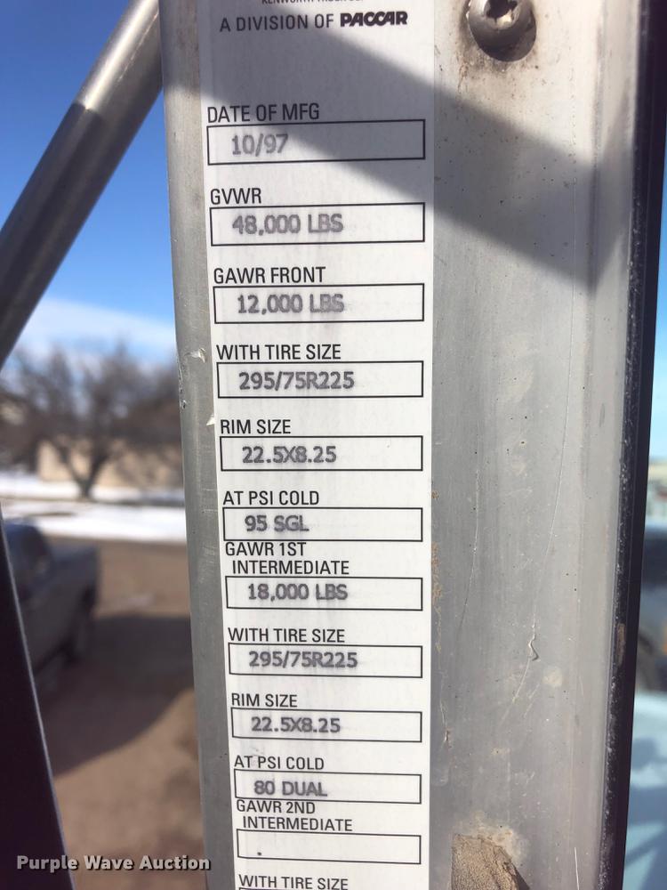 image for item FH9058 1998 Kenworth T800 dump truck