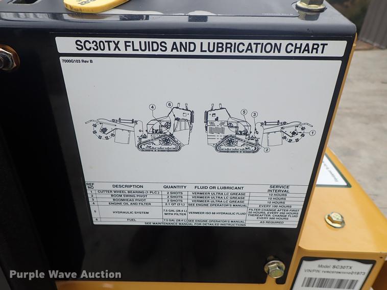 image for item FL9581 2017 Vermeer SC30TX stump grinder