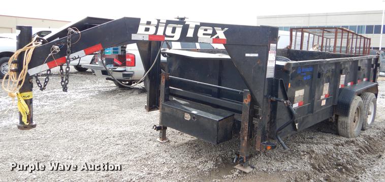 image for item FQ9573 2014 Big Tex 14GX end dump trailer