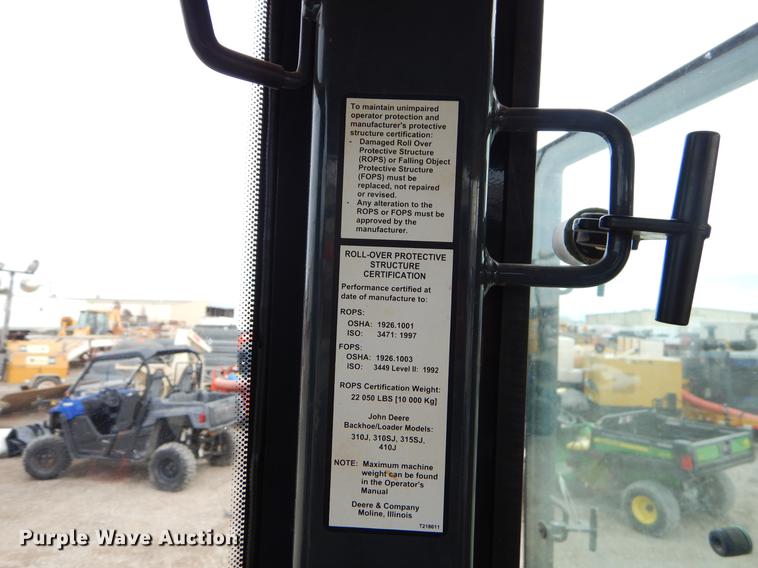 image for item FQ9585 2012 John Deere 310J backhoe