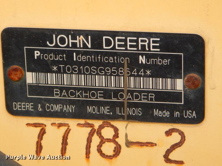 image for item FQ9586 2006 John Deere 310SG backhoe