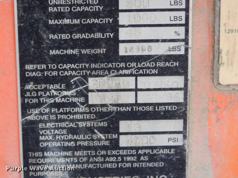 image for item FQ9632 2004 JLG 400S boom lift