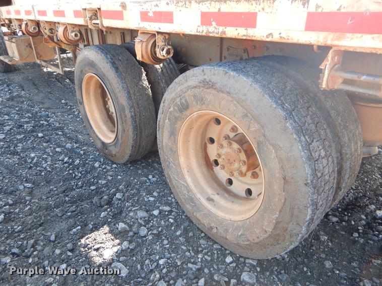 image for item FQ9637 1987 Peterbilt 587 flatbed truck