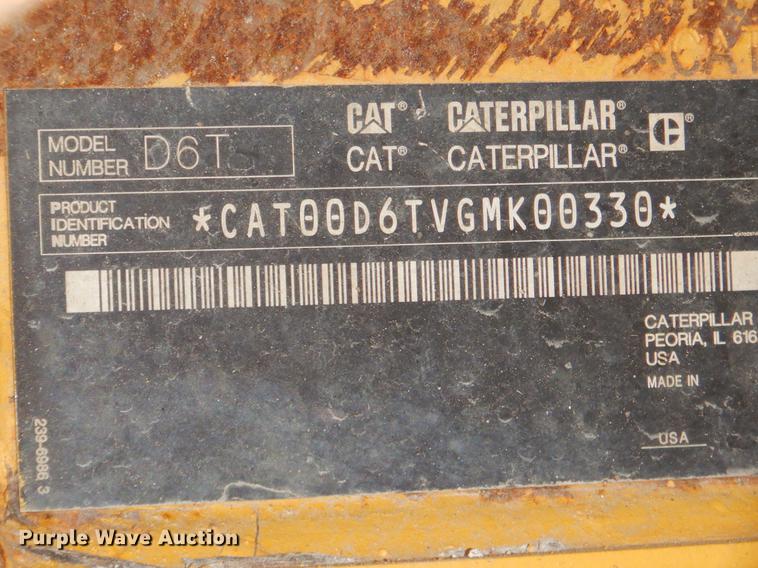 image for item FQ9703 2011 Caterpillar D6T XL dozer