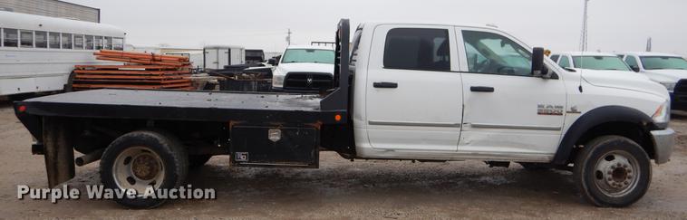 image for item FQ9704 2014 Dodge Ram 5500 Crew Cab flatbed truck