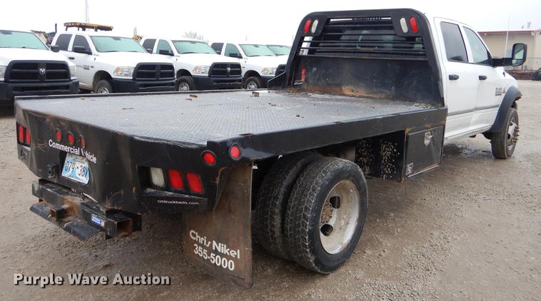 image for item FQ9704 2014 Dodge Ram 5500 Crew Cab flatbed truck