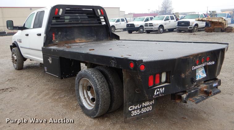 image for item FQ9704 2014 Dodge Ram 5500 Crew Cab flatbed truck