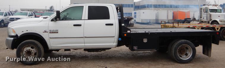 image for item FQ9704 2014 Dodge Ram 5500 Crew Cab flatbed truck