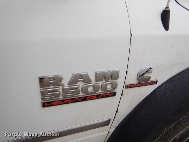 image for item FQ9704 2014 Dodge Ram 5500 Crew Cab flatbed truck