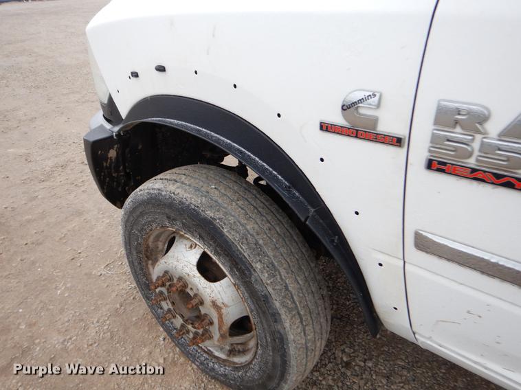 image for item FQ9704 2014 Dodge Ram 5500 Crew Cab flatbed truck