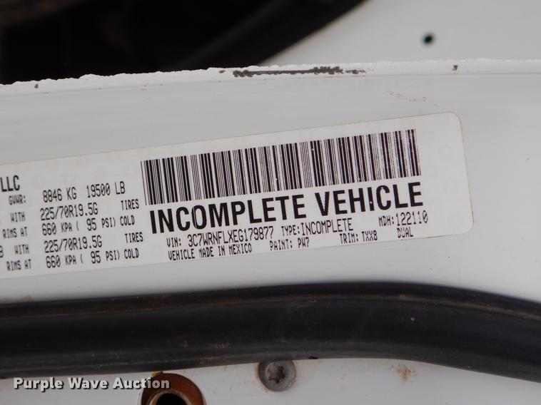 image for item FQ9704 2014 Dodge Ram 5500 Crew Cab flatbed truck