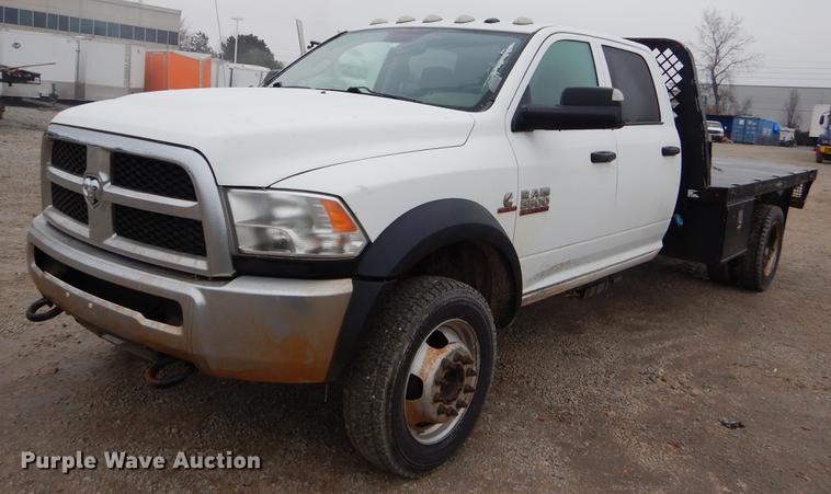 image for item FQ9705 2014 Dodge Ram 5500 Crew Cab flatbed truck