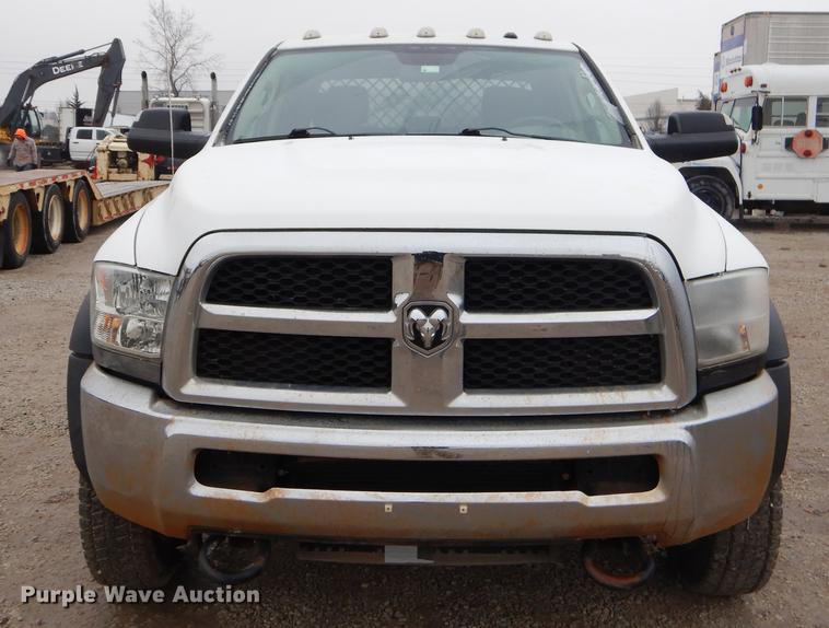 image for item FQ9705 2014 Dodge Ram 5500 Crew Cab flatbed truck