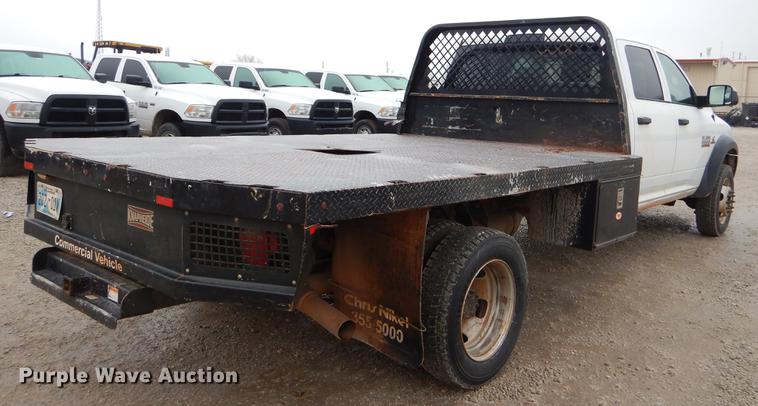 image for item FQ9705 2014 Dodge Ram 5500 Crew Cab flatbed truck